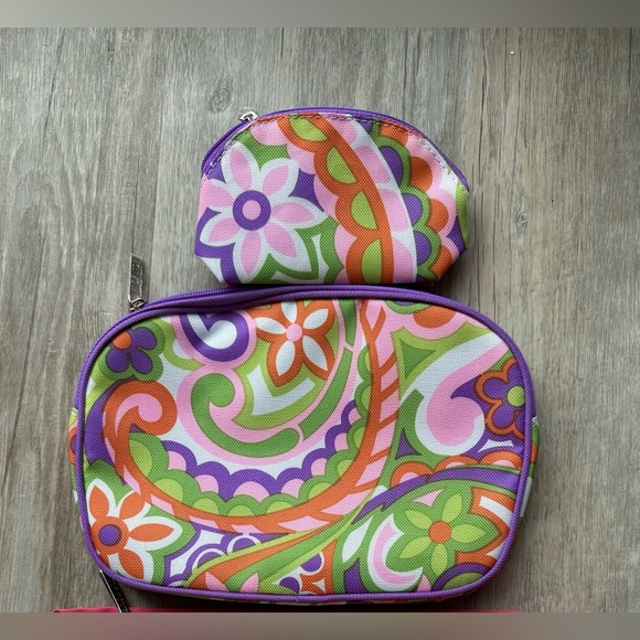 Two Clinique Multi Colored Cosmetic Bags - Picture 7 of 7